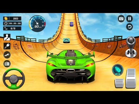 Extreme Ramp Car Racing Game - GT Car Stunt Master 3D - Android Gameplay