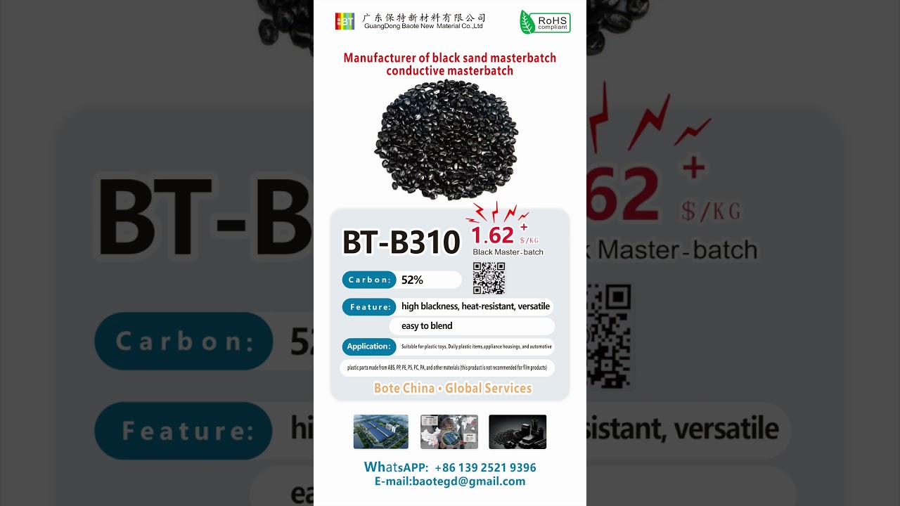 BT-B310 High Carbon Black Masterbatch | Factory Direct | Custom Solutions Available