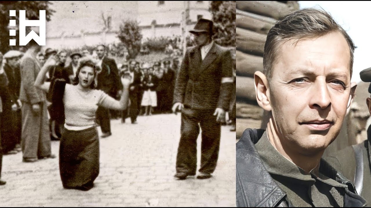 Execution of Nazi General who bayoneted children, whipped nurses & strangled his own men