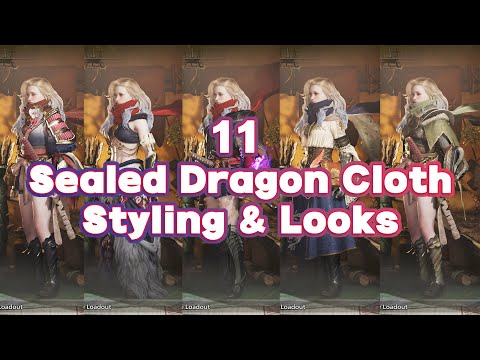 11 Sealed Dragon Cloth Styling ideas | Monster Hunter Wilds | 4K
