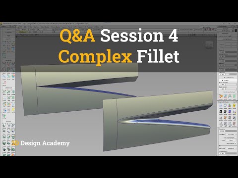 Autodesk Alias Tutorials I Q&A 4 - Complex Fillet