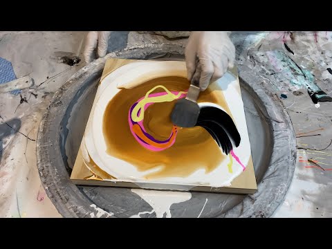 143. Sheleeart Australian Fluid Artist - Fairy Floss rd - Negative Space Swipe