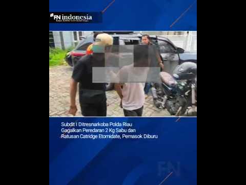 Subdit I Narkoba Polda Riau Gagalkan Peredaran 2 Kg Sabu dan Ratusan Catridge Etomidate