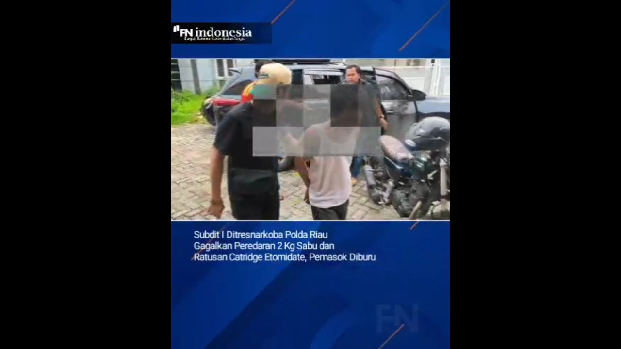 Subdit I Narkoba Polda Riau Gagalkan Peredaran 2 Kg Sabu dan Ratusan Catridge Etomidate