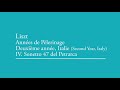 Liszt Années de Pèlerinage 4. Sonetto 47 del Petrarca (Alfred Brendel)(1986)