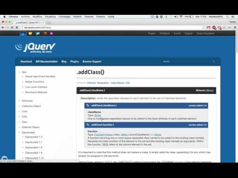Come utilizzare la documentazione di jQuery - Lez. 5