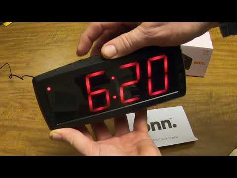 How to Set the clock on a ONN Alarm Clock