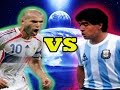 Maradona VS Zidane ● The beautiful of football