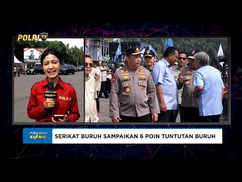 KAPOLRI DAMPINGI PRESIDEN RI PADA PERINGATAN HARI BURUH INTERNASIONAL DI MONAS JAKARTA PUSAT