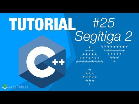 Belajar C Dasar 25 Latihan Membuat Segitiga Sama Kaki