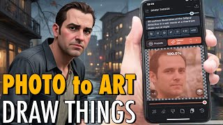 DRAW THINGS Photo to Art – Stable Diffusion on iPhone