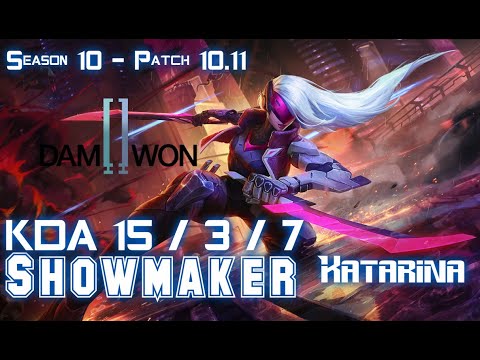 DWG Showmaker KATARINA vs SYNDRA Mid - Patch 10.11 KR Ranked