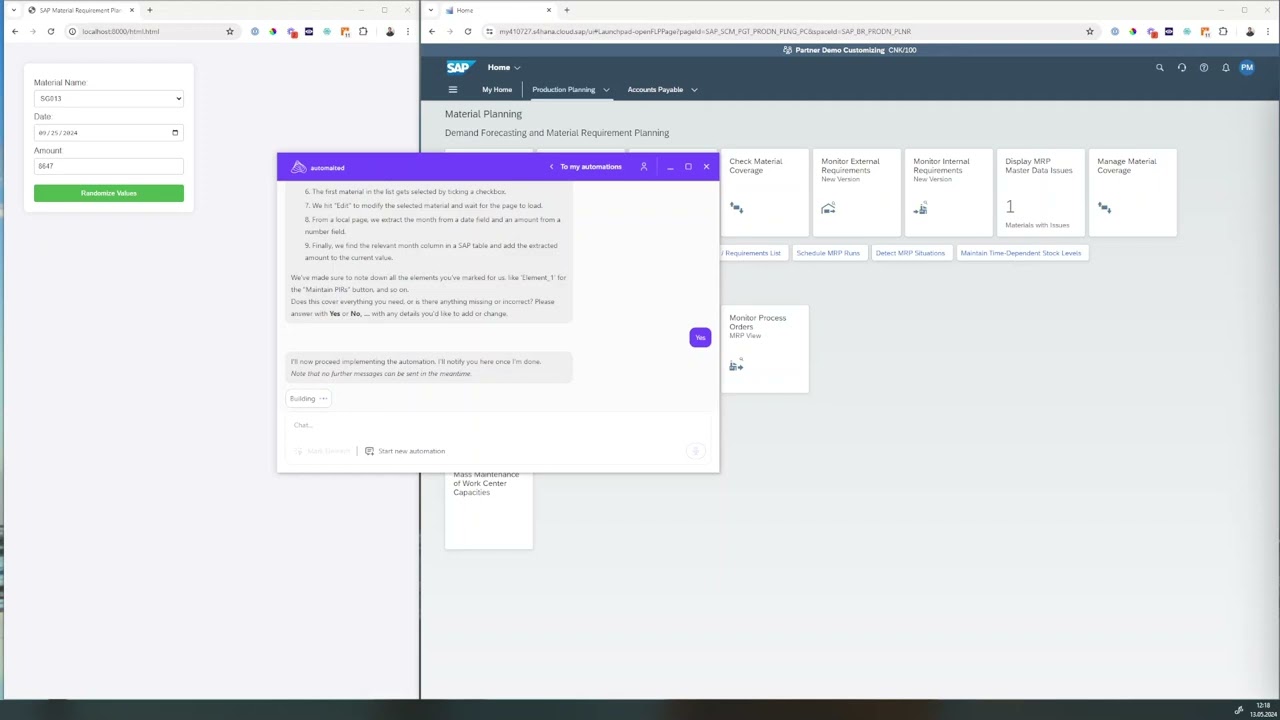 [DEMO] AI Automation Engineer creating a complex automation (uncut)