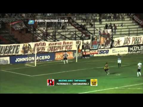 Los goles de Patronato 1 Santamarina 2. Fecha 20. Torneo Primera B Nacional.Fútbol Para Todos