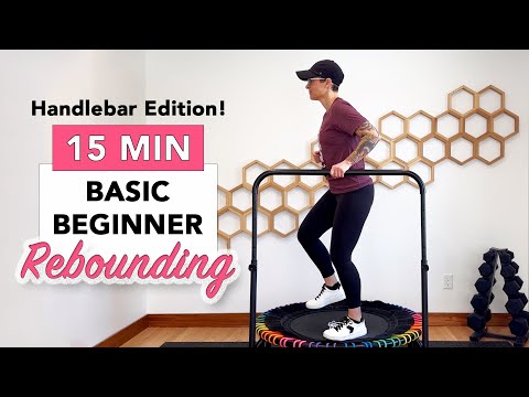 Senior Rebounder Workout for Beginners | 5 Easy Moves with Handlebar for Lymphatic Drainage 115 bpm thumbnail