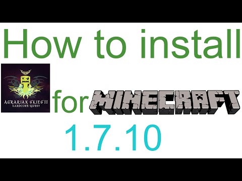 Minecraft 1.7.10 - How to install Agrarian Skies 2 Modpack (Using Curse Voice)