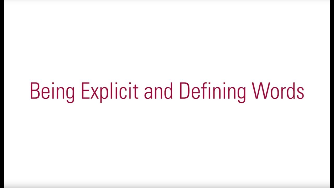 FLEX FORWARD: Being Explicit And Defining Words