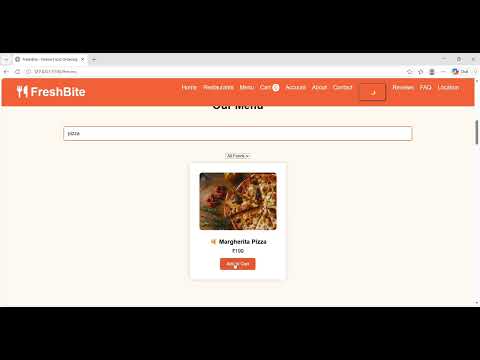 Task Demo - DAS002397 - FreshBite - Online Food Ordering