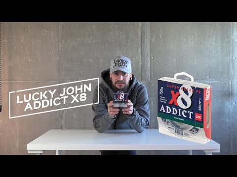 Aukla pītā Lucky John Addict JIGGING X8 BRAID Moss Green 150