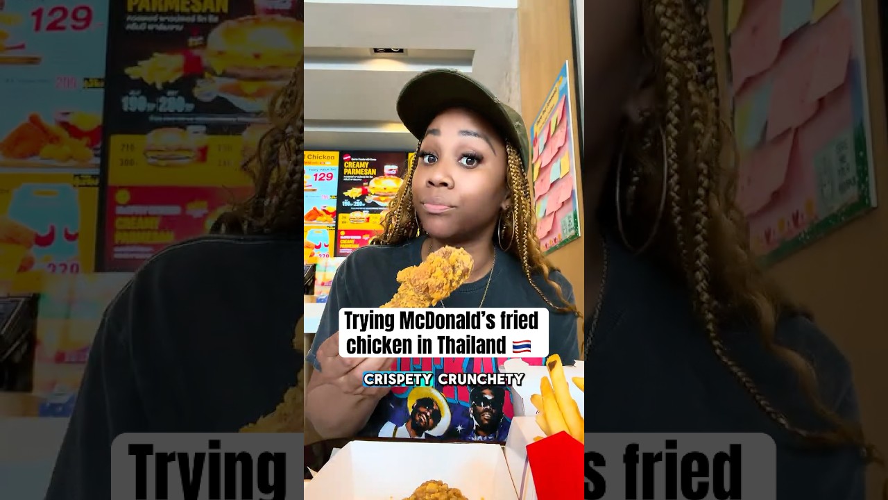 Trying #mcdonalds fried chicken in #thailand #thaifood #foodie