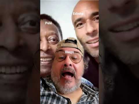 Pelé y Edinho su hijo Portero...