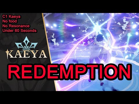 KAEYA'S REDEMPTION - Flawless C1 Kaeya Vs Childe in less than 60s - No buffs! - Genshin Impact