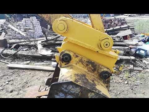 Самодельный быстросъем и планировочный ковш на LIUGONG 777A