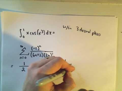 Using Maclaurin/Taylor Series to Approximate a Definite Integral