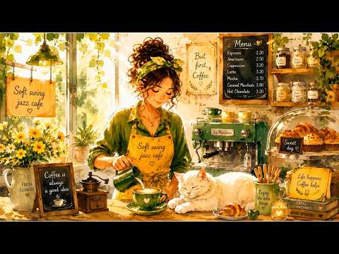 1940s Dreamy Soft Swing Jazz ☁️ Relaxing Café Music for Morning Coffee & Daydreaming