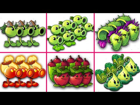 6 Team Plants PEA vs PULT - Who Will Win ? - PvZ 2 Plant vs Plant