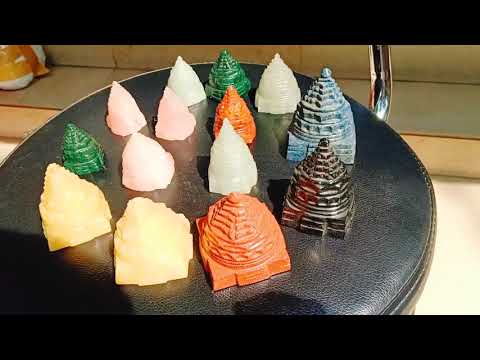 Yantra semi precious stone made meru shreeyantra, size: 2 in...