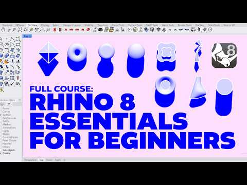 Rhino 8 Beginner Course | Guide to Modeling & Architectural Drawings