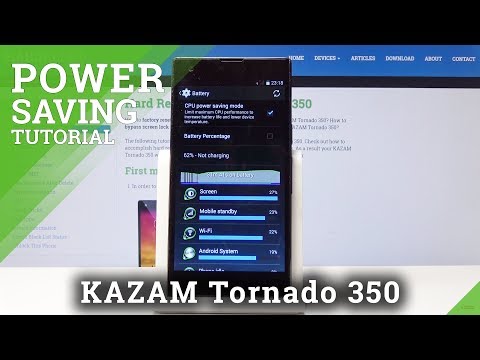 CPU Power Saving Mode in KAZAM Tornado 350 - Battery Saver