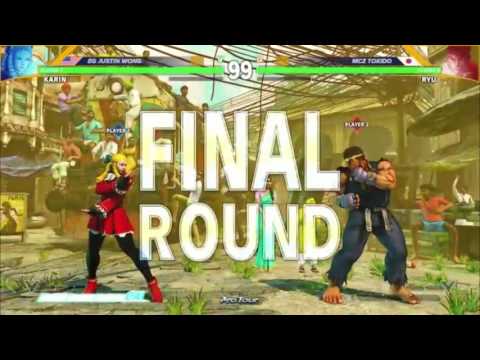 Street Fighter V - Justin Wong [Karin] x Tokido [Ryu] - NCR 2016 - TOP 8