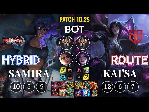 KT HyBriD Samira vs SB Route Kai'Sa Bot - KR Patch 10.25