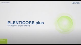 PLENTICORE &amp; PIKO IQ: Operating the webserver (for plant owners)