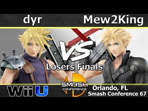 MVG|dyr (Diddy & Cloud) vs. FOX MVG|Mew2King (Cloud) - Wii U Losers Finals - SC:67