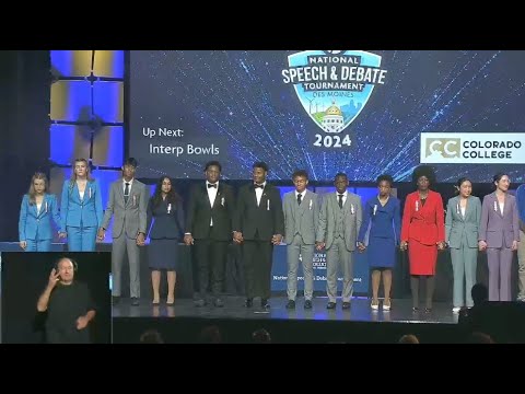 Duo Interpretation Awards Ceremony, Speech and Debate Nationals 2024.