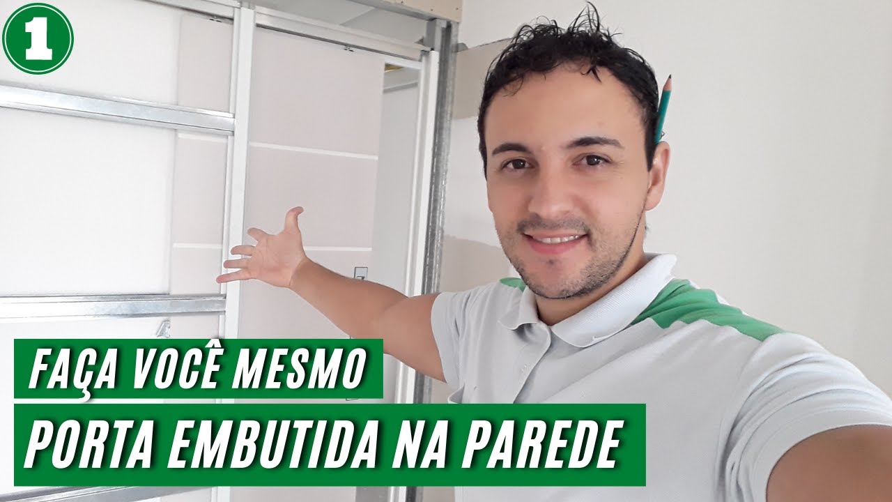 COMO MONTAR E INSTALAR UMA PORTA DE CORRER EMBUTIDA NA PAREDE AULA 01