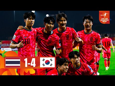 Taegeuk Warriors storm into the quarters | Thailand - Korea Republic | Highlights AFC U20 Asian Cup™