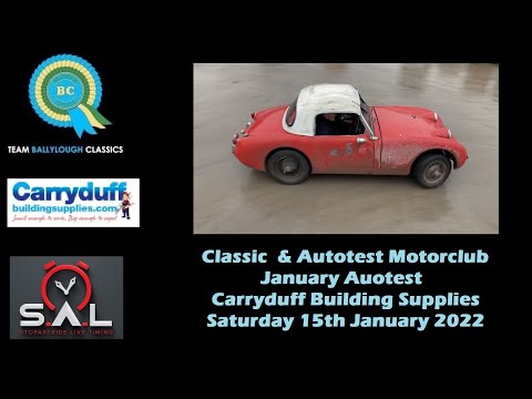 Classic & Autotest Motorclub - Carryduff Building Supplies Autotest - 15th January 2022