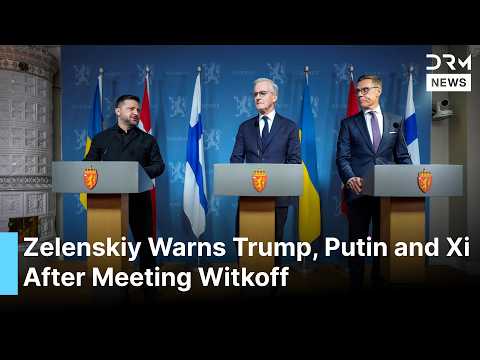 FULL PRESSER: Zelenskiy, Stubb and Støre Address Trump, Putin and Ukraine Peace Talks in Oslo | AC1G