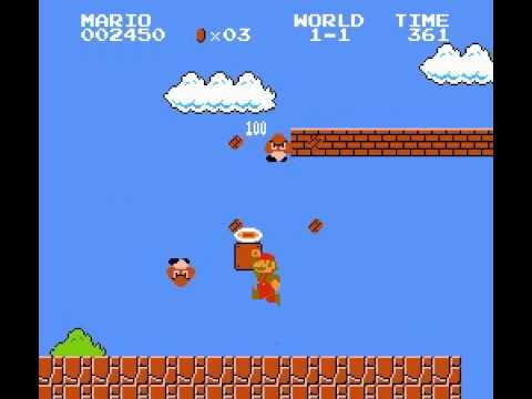 Super Mario Bros. Max Score TAS 1-1