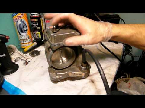 Mercedes throttle body repair. Bench test. ASR