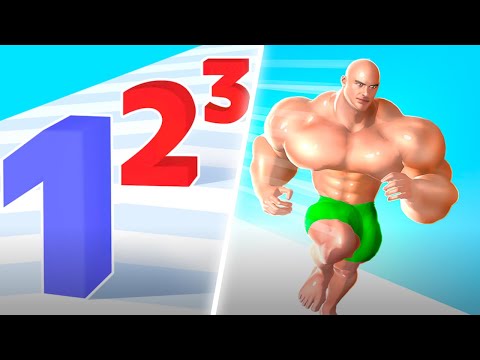 Mobile Games | ‎Muscle Rush & Number Master | All Level Gameplay | Android, IOS