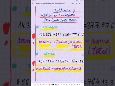#shorts 19. Adunarea şi scăderea numerelor fără trecere peste ordin - Matematică - ŞCOALA ONLINE
