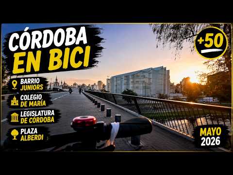 Córdoba en Bici +50 Barrio Juniors y General Paz colegio De Maria, Legislatura, Plaza Alberdi