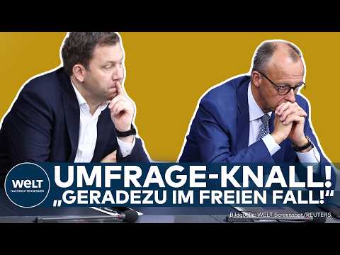 POLITIK: Umfrage-Rumms zur schwarz-roten Regierung! Merz und Klingbeil schneiden schlecht ab