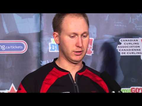Draw 3 Media Scrum - 2013 Ford World Men's Curling Championship
