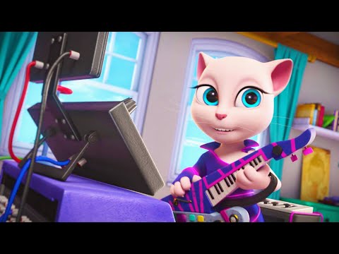 Retro Sonic Angela | Talking Tom & Friends | Cartoons for Kids | WildBrain Kids